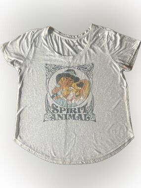 Disney Aladdin Spirit Animal Jasmine Tee Shirt Junior Size 2XLarge